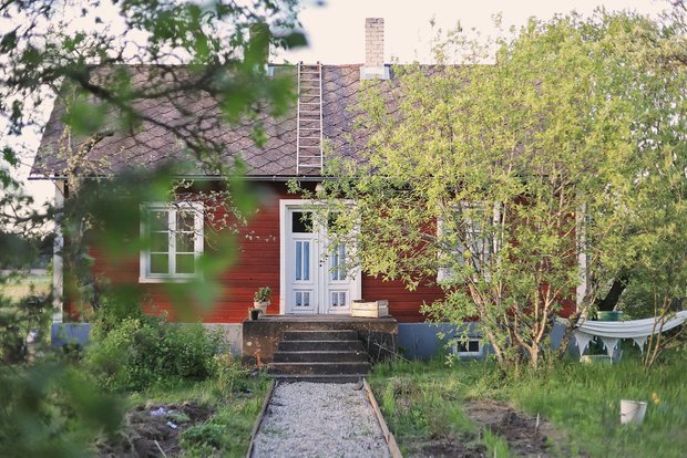 Фотография:  в стиле , Декор интерьера, Дом, Швеция, Дача, Розовый, как оформить летний дом – фото на INMYROOM