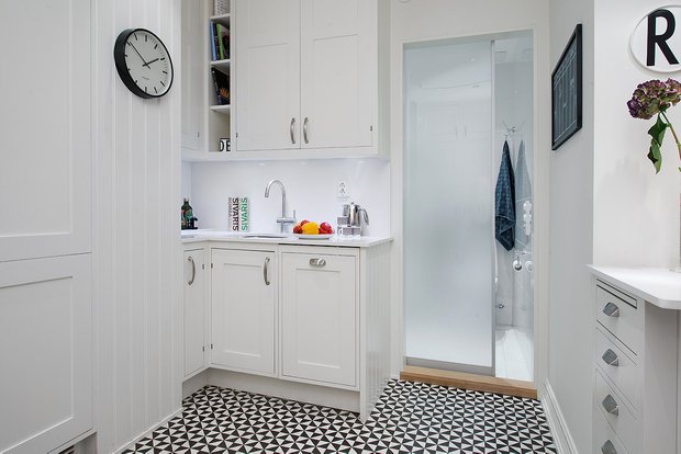 Фотография: Кухня и столовая в стиле Скандинавский, Малогабаритная квартира, Квартира, Дома и квартиры – фото на INMYROOM