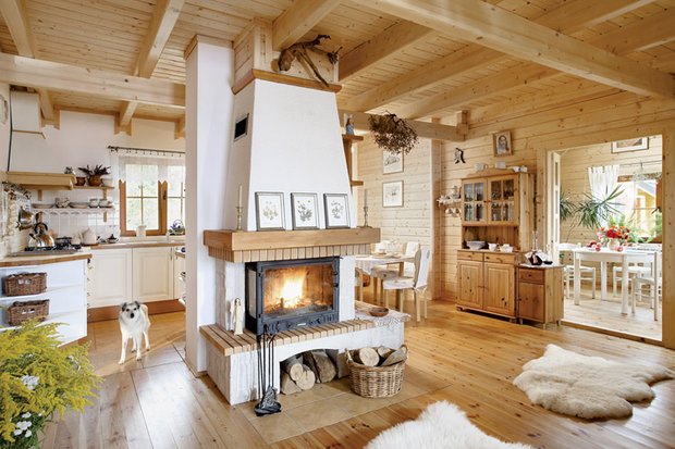 Фотография: Гостиная в стиле Прованс и Кантри, Современный, DIY, Дом, Дома и квартиры, Дача, Роспись – фото на INMYROOM