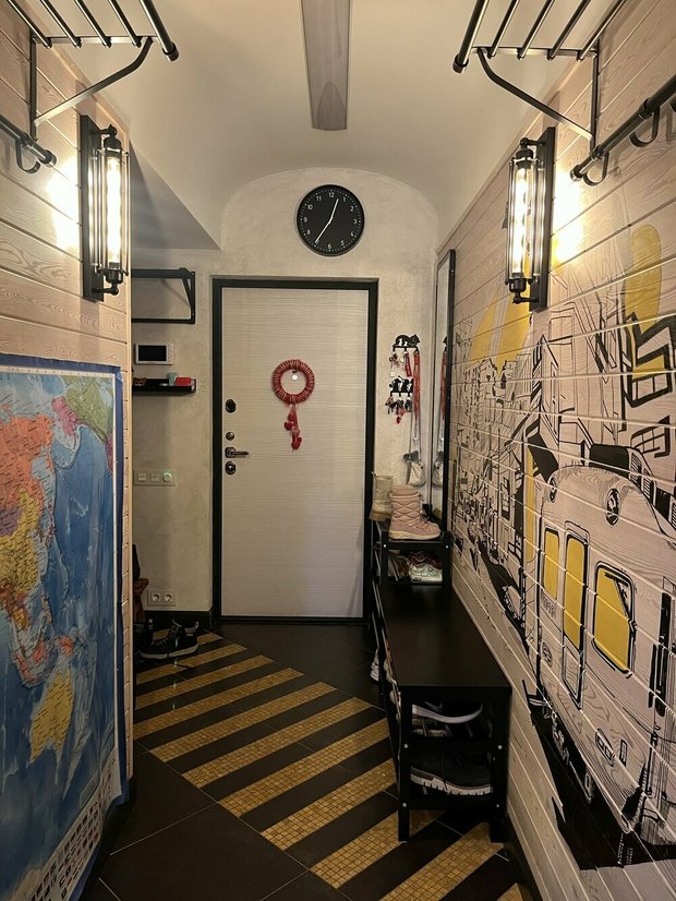 Фотография:  в стиле , Квартира, Москва, Ремонт на практике, 3 комнаты, 60-90 метров – фото на INMYROOM