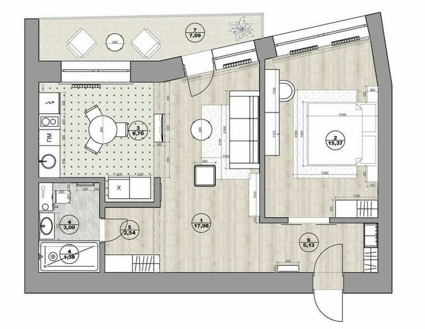 Фотография:  в стиле , Прихожая, Переделка – фото на INMYROOM