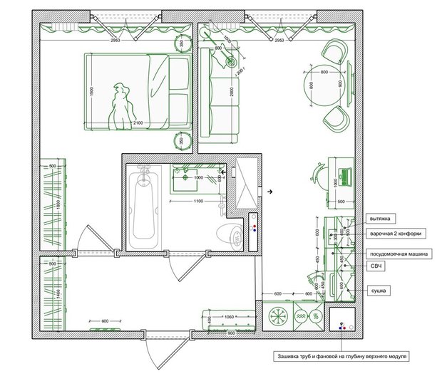 Фотография: в стиле , Малогабаритная квартира, Квартира, Советы, Санкт-Петербург, до 40 метров, Татьяна Бельтова, Ксения Лёвина – фото на INMYROOM