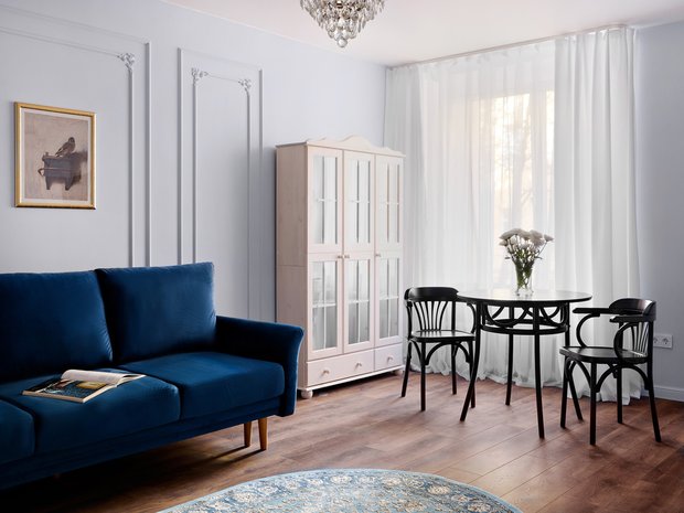 Фотография:  в стиле , Квартира, Переделка, Санкт-Петербург, Кирпичный дом, 2 комнаты, 40-60 метров, до и после, переделка квартиры, современный с элементами ретро, Татьяна Бельтова, Ксения Лёвина – фото на INMYROOM