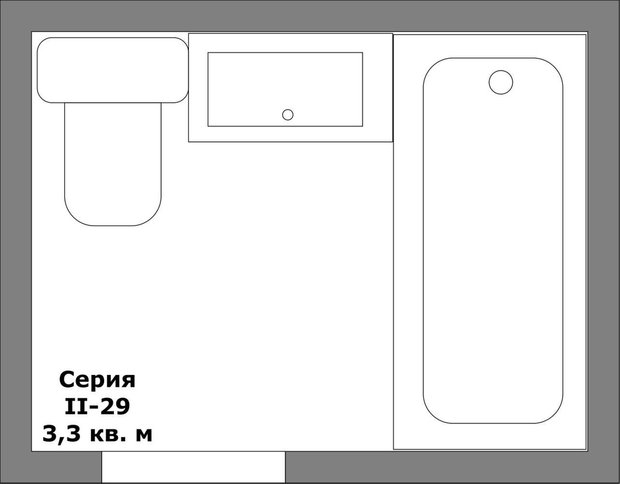 Фотография: Планировки в стиле , Ванная, Перепланировка, И-155МК, Анастасия Киселева, Максим Джураев, И-700, II-29 – фото на INMYROOM