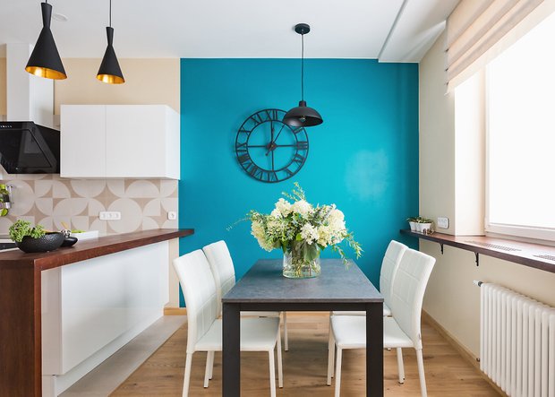 Фотография: Кухня и столовая в стиле Современный, Квартира, Проект недели, Москва, Монолитный дом, 3 комнаты, Более 90 метров, Ирина Ужинцева, ЖК «Дом в сосновой роще» – фото на INMYROOM