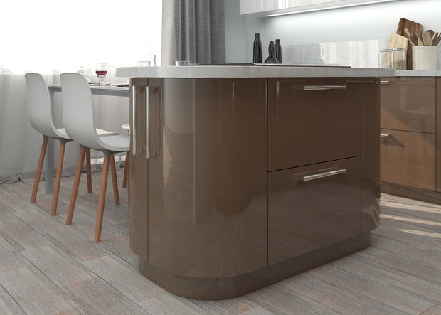 Фотография:  в стиле , Кухня и столовая, Перепланировка, планировка кухни, Mr.Doors, МПСМ – фото на INMYROOM