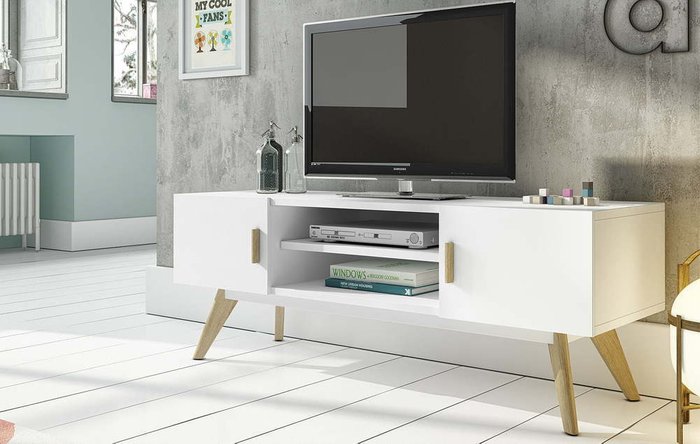 Тумба под TV Tenerife белого цвета Тумба под TV Tenerife белого цвета