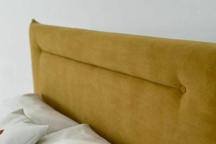 Кровать Альба 90х200 желтого цвета с подъемным механизмом - купить Кровати для спальни по цене 22280.0