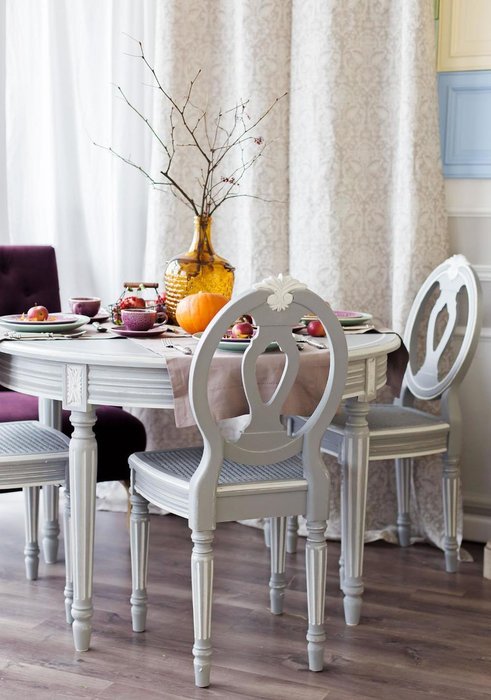 Обеденный стол Людовик серого цвета - лучшие Обеденные столы в INMYROOM