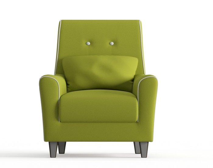 Кресло Мерлин в обивке из велюра зеленого цвета - купить Интерьерные кресла по цене 11290.0
