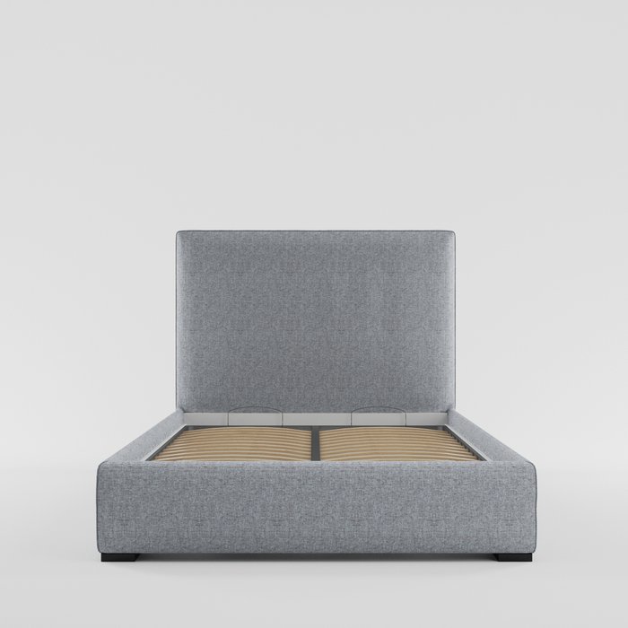 Кровать Norte 200х200 серого цвета с подъемным механизмом - лучшие Кровати для спальни в INMYROOM