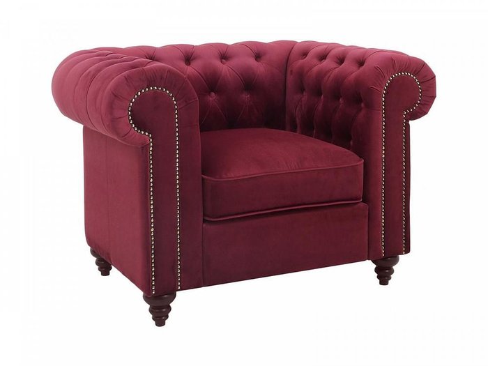 Кресло Chester Classic бордового цвета  - купить Интерьерные кресла по цене 69210.0