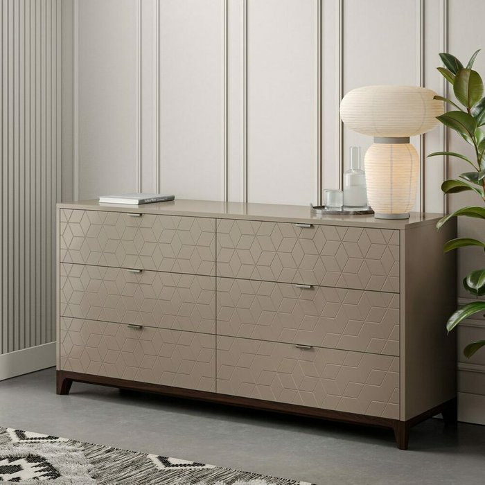 Комод Case CS059 бежевого цвета - лучшие Комоды в INMYROOM Комод Case CS059 бежевого цвета - лучшие Комоды в INMYROOM