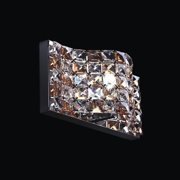 Настенный светильник Horizon с плафоном из хрустальных камней янтарного и прозрачного цвета - купить Бра и настенные светильники по цене 8240.0