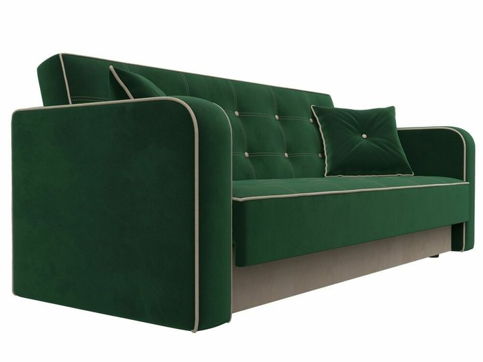Диван-кровать Тур темно-зеленого цвета - лучшие Прямые диваны в INMYROOM