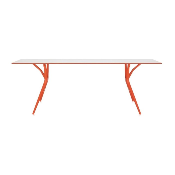 Стол офисный Spoon с оранжевыми ножками - лучшие Письменные столы в INMYROOM