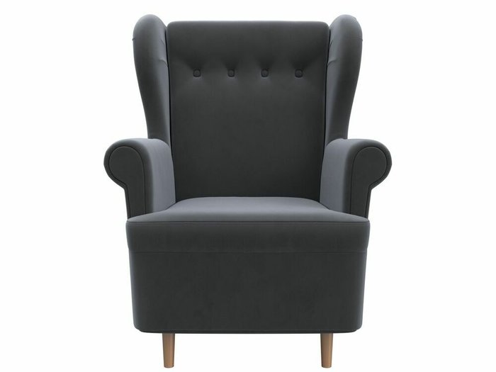 Кресло Торин серого цвета - купить Интерьерные кресла по цене 26999.0
