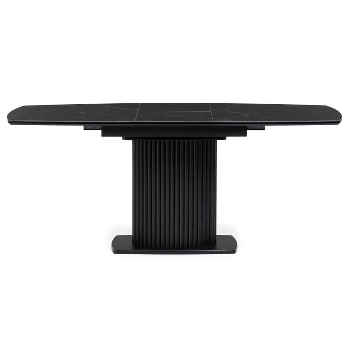 Раскладной обеденный стол Фестер М черного цвета - купить Обеденные столы по цене 54850.0