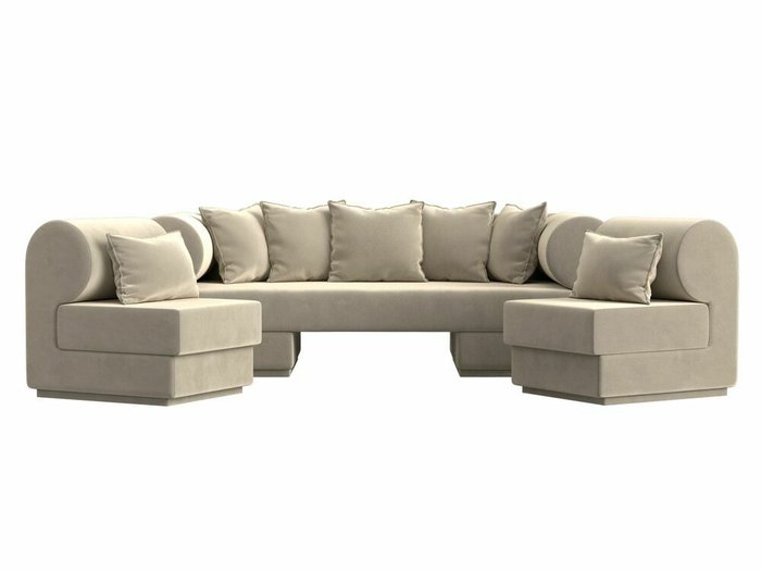 Набор мягкой мебели Кипр 3 бежевого цвета - купить Комплекты мягкой мебели по цене 95997.0