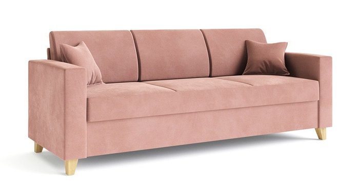 Диван-кровать Эмилио розового цвета - купить Прямые диваны по цене 55577.0