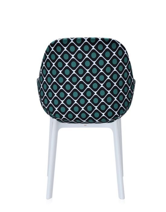 Стул Clap Duble J. Olive зеленый с белыми ножками - лучшие Обеденные стулья в INMYROOM