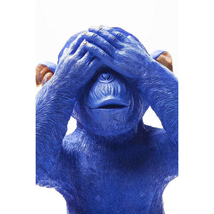 Копилка Monkey синего цвета - лучшие Фигуры и статуэтки в INMYROOM