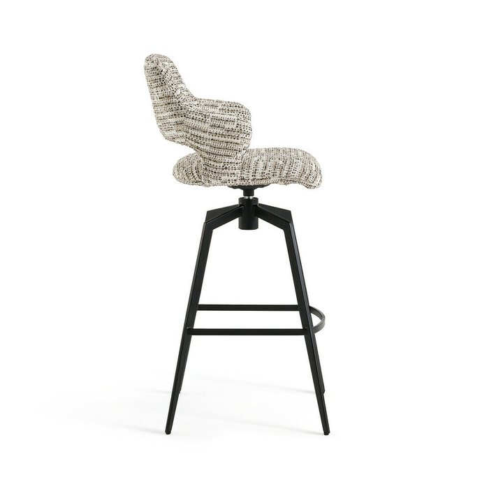Барное кресло Asyar вращающееся бежево-коричневого цвета - лучшие Барные стулья в INMYROOM