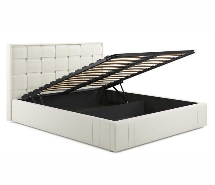 Кровать с подъемным механизмом Tiffany 160х200 светло-бежевого цвета - лучшие Кровати для спальни в INMYROOM