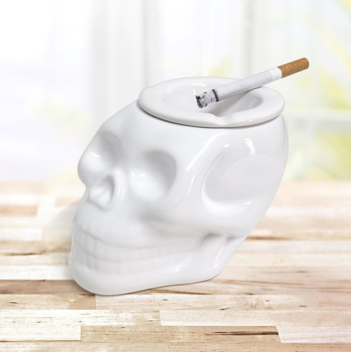 Пепельница керамическая Balvi skully белая - купить Декоративные предметы по цене 750.0