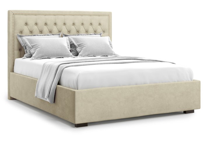 Кровать Orto без подъемного механизма 160х200 бежевого цвета - купить Кровати для спальни по цене 38000.0