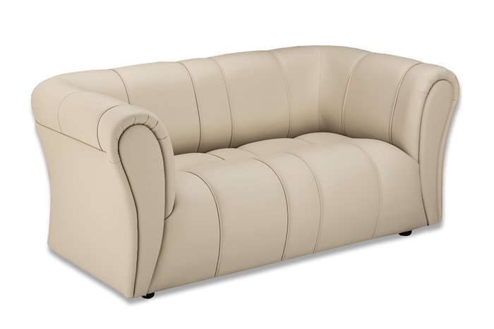 Прямой диван Ригель бежевого цвета - купить Прямые диваны по цене 34100.0