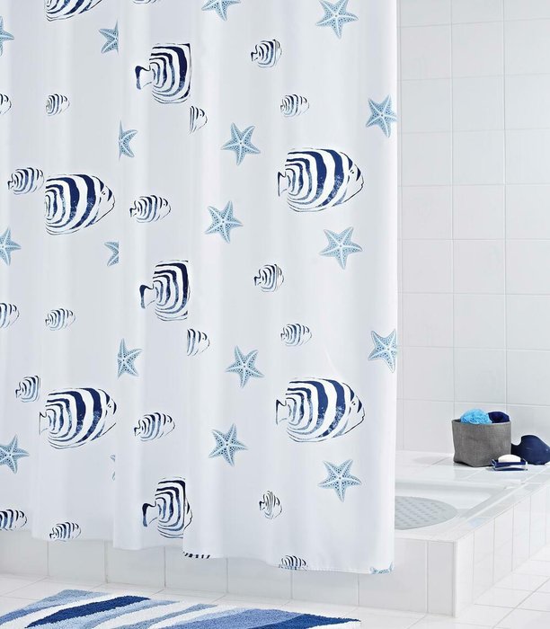 Штора для ванных комнат Skalar синий/голубой - купить Шторки для душа по цене 3667.0