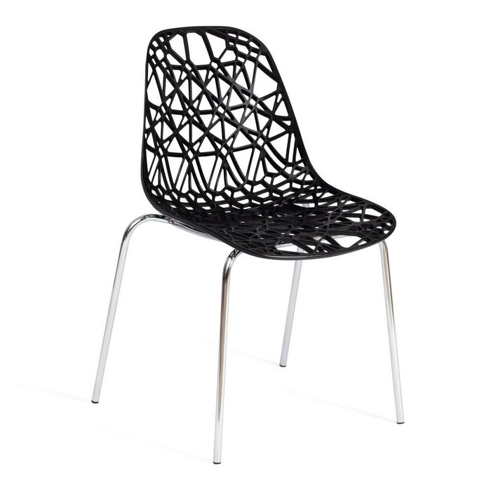 Набор из шести стульев Crispy черного цвета - купить Обеденные стулья по цене 8583.0