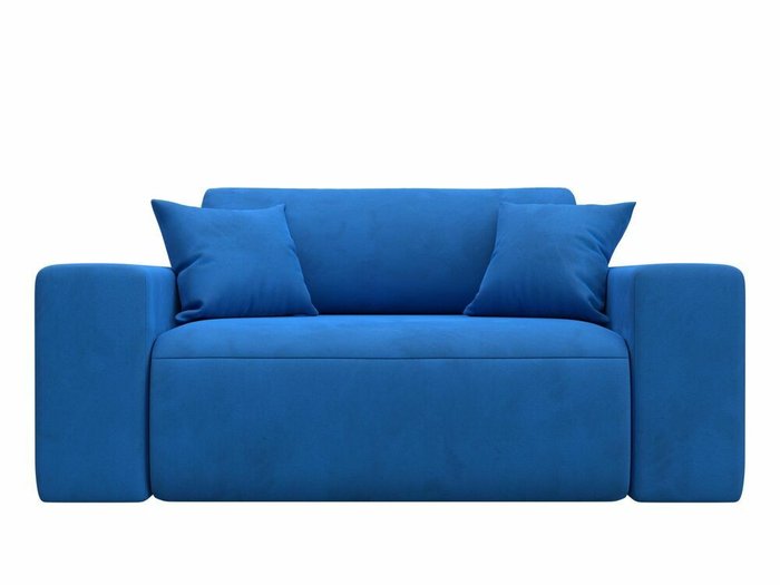 Диван Лига 036 темно-голубого цвета - купить Прямые диваны по цене 44999.0