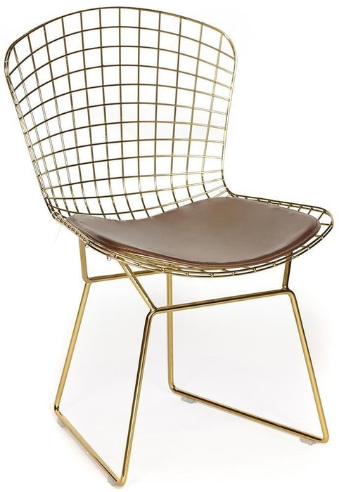 Набор из двух стульев Bazalt с подушкой коричневого цвета - купить Обеденные стулья по цене 15380.0