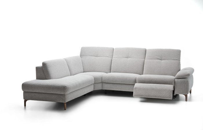 Угловой диван Davis светло-серого цвета - лучшие Угловые диваны в INMYROOM