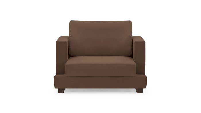 Кресло Плимут коричневого цвета - купить Интерьерные кресла по цене 24500.0