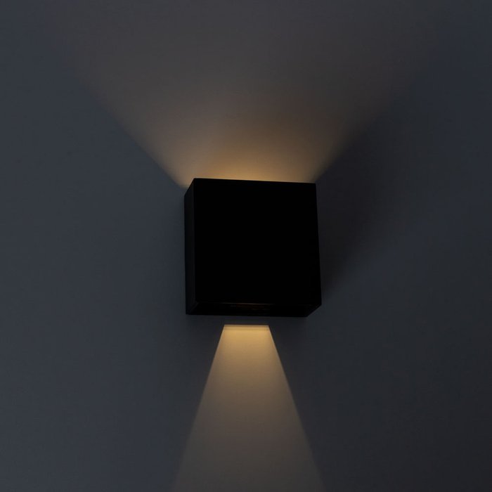 Уличный светильник Algol черного цвета - лучшие Настенные уличные светильники в INMYROOM
