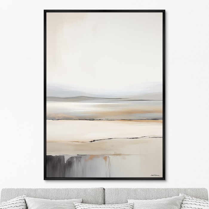 Репродукция картины на холсте Landscape collection, Salt lake, No 2, 2024г. - купить Картины по цене 24999.0
