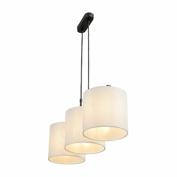 Подвесной светильник V2882-1/3S (ткань, цвет белый) - купить Подвесные светильники по цене 9794.0