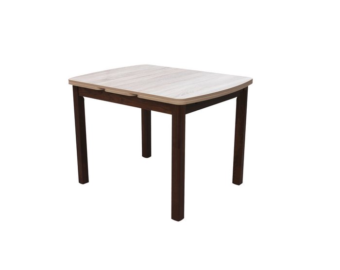 Раскладной обеденный стол Орлеан коричнево-бежевого цвета
