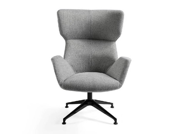 Поворотное кресло серого цвета - купить Интерьерные кресла по цене 81990.0