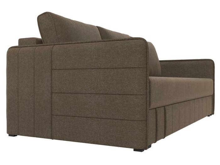 Диван-кровать Слим коричневого цвета с пружинным блоком - лучшие Прямые диваны в INMYROOM