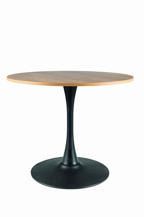 Стол обеденный Amadeo 90 бежево-черного цвета