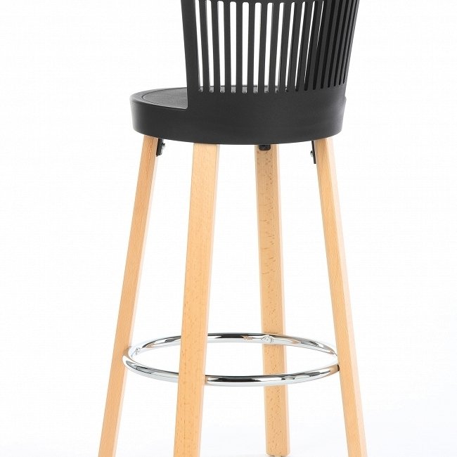 Барный стул Trinidad из массива бука и пластика - купить Барные стулья по цене 9167.0