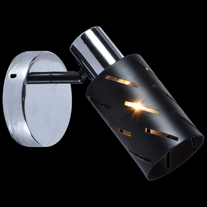 Спот 05969-0.8-01 BK+CR (металл, цвет черный) - купить Бра и настенные светильники по цене 1030.0