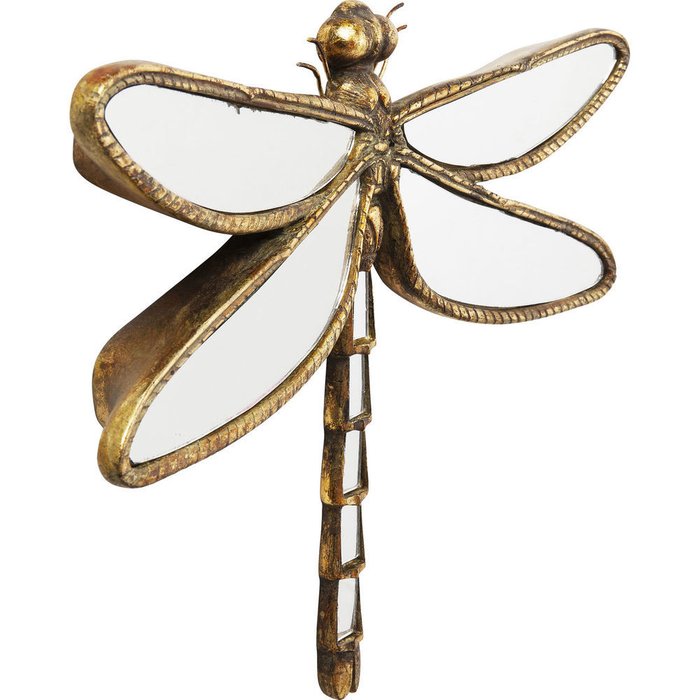 Украшение настенное Dragonfly золотого цвета - купить Декор стен по цене 6118.0