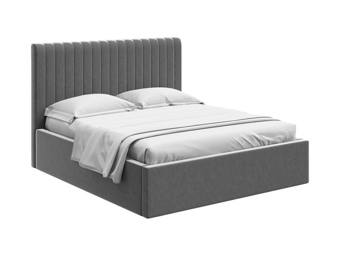 Кровать Dijon 180х200 серого цвета с подъемным механизмом