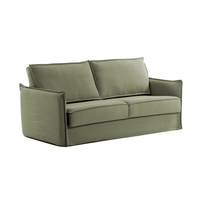 Диван-кровать Samsa с матрасом visco зеленого цвета - лучшие Прямые диваны в INMYROOM