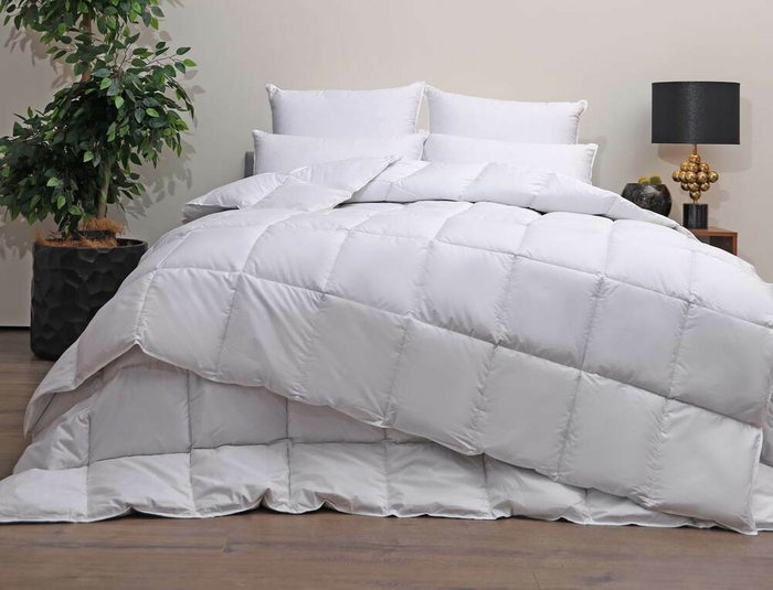 Одеяло Pure 195х215 белого цвета - лучшие Одеяла в INMYROOM